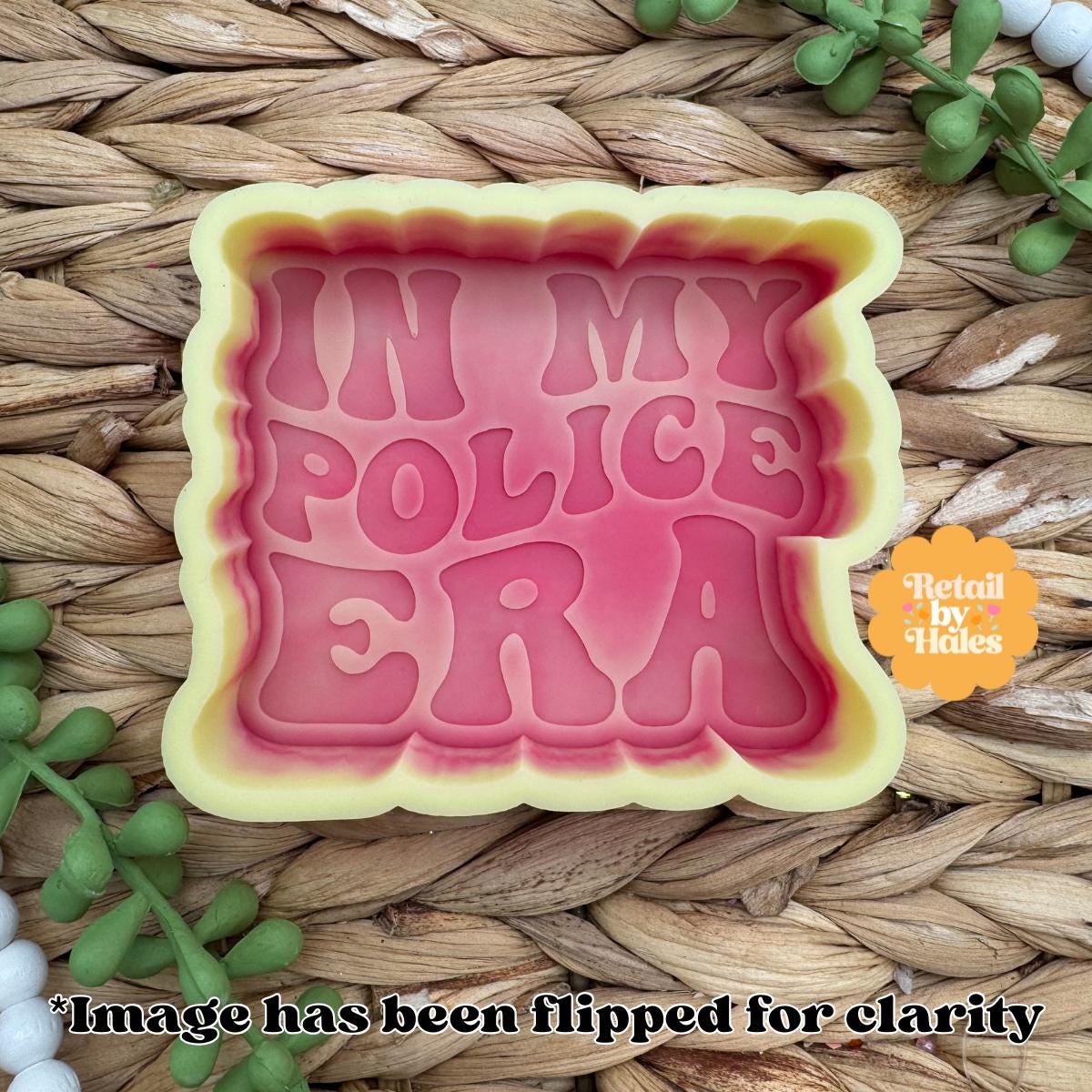 In My Police Era Freshie Mold, Blue Lives Matter Wax Melt Mold, Police Support Freshie Mold, Police Department Silicone Mold
