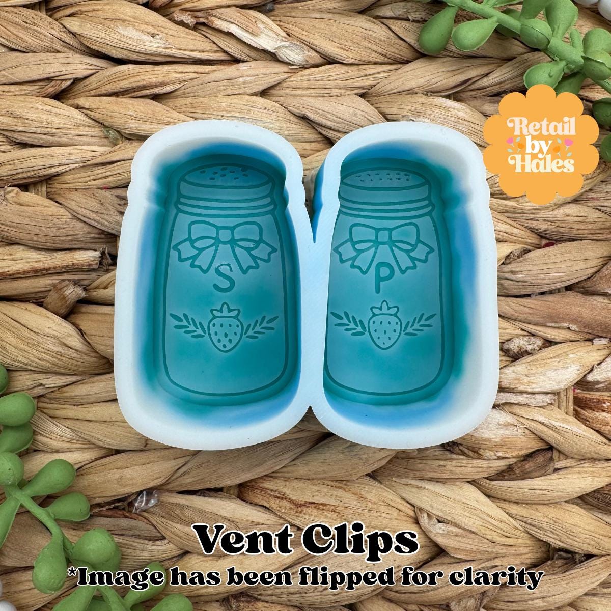 Salt and Pepper Shakers Vent Clip Freshie Mold, Western vintage Freshie Molds, Trade Wife Freshie Mold, baking Country Freshie Mold