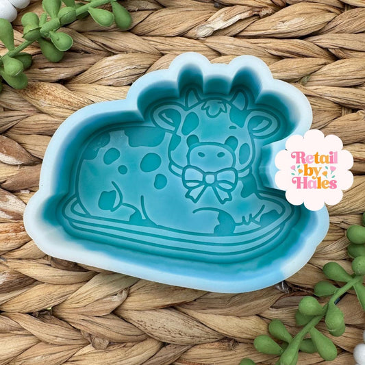 Cow Butter Dish Freshie Mold, western freshie molds, country molds, best selling freshie mold, farm freshie molds, vintage freshie mold