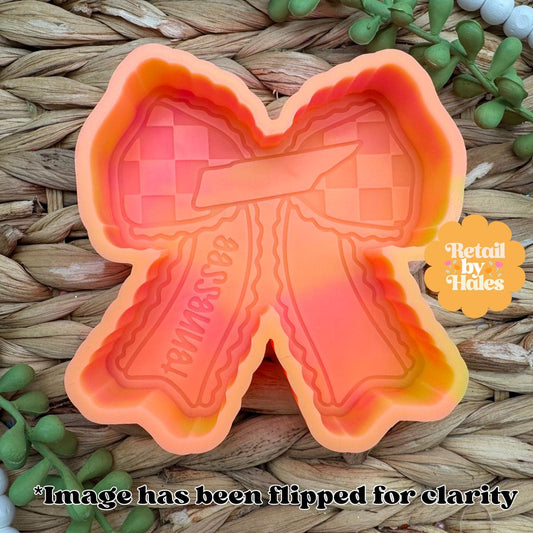 Tennessee Bow Freshie Mold, Home State Freshie Molds, USA Freshie Molds, Beginner Aroma Bead Molds, Tennessee State Freshie Mold