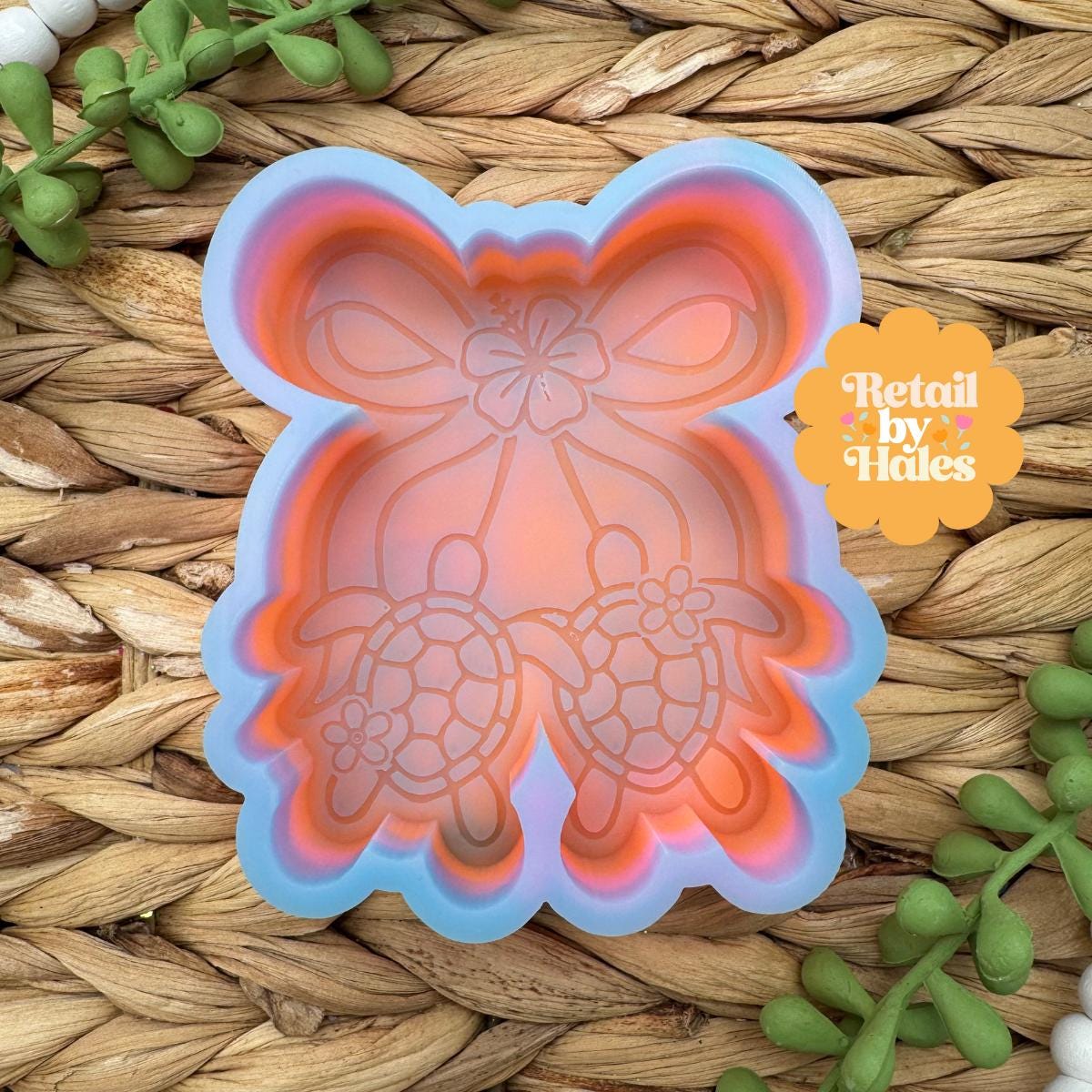 Sea Turtle Cherries Freshie Mold, Summer Freshie Mold, Cherry Freshie Mold, Ocean Silicone Mold