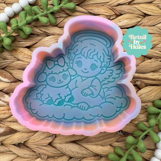 Angel Baby Freshie Mold, rainbow baby freshie mold, freshie making supplies, Christian Freshie Molds, angel wax mold, angel soap mold