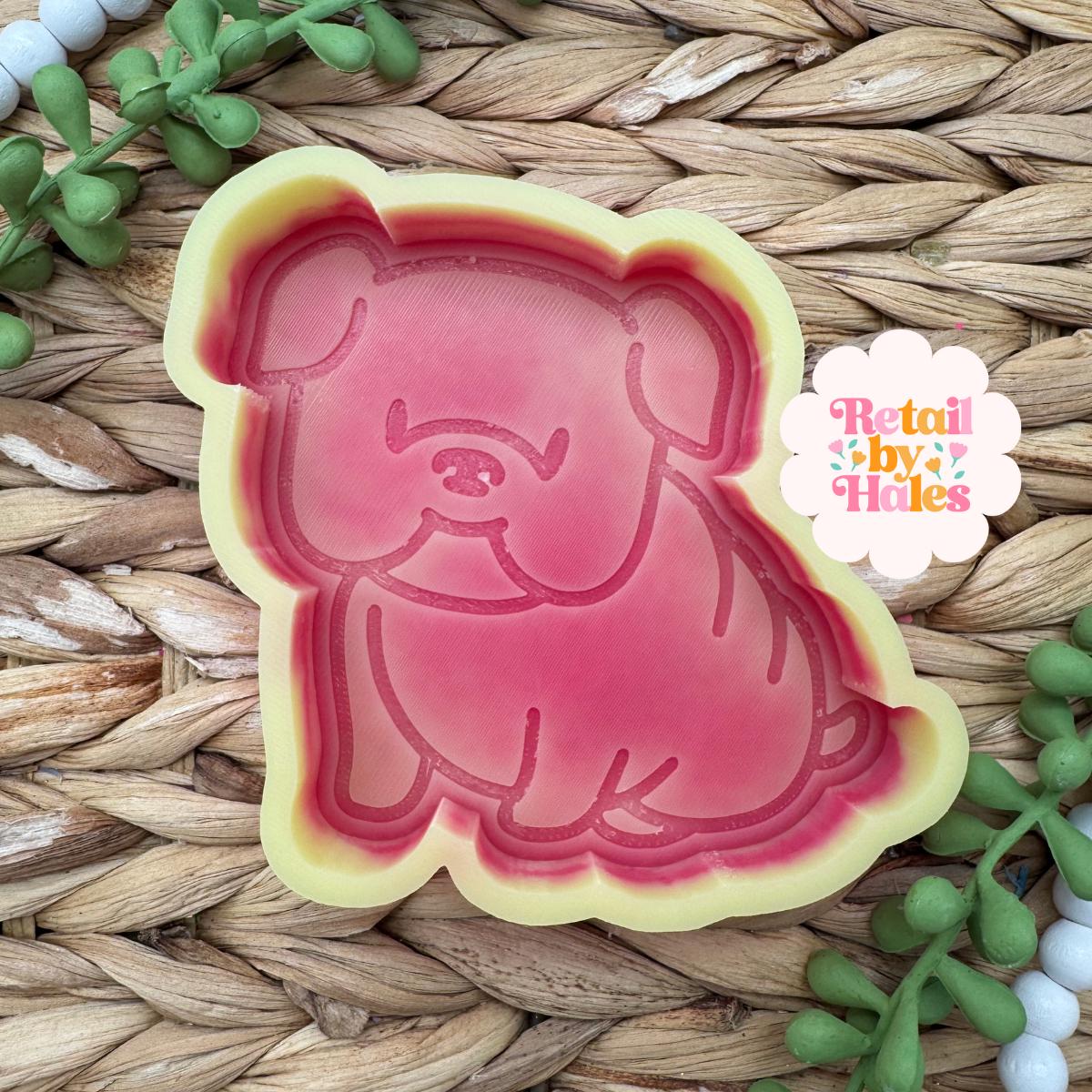 Bulldog Freshie Mold, Dog Freshie Mold, Dog Breed Freshie Molds, Freshie Molds for Beginners, Heat Safe Silicone Mold, Simple Freshie mold