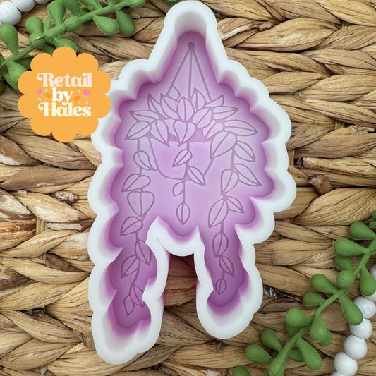 Hanging Plant Freshie Mold, freshie making supplies, plant freshie molds, desert silicone mold, succulent freshie design, high quality molds