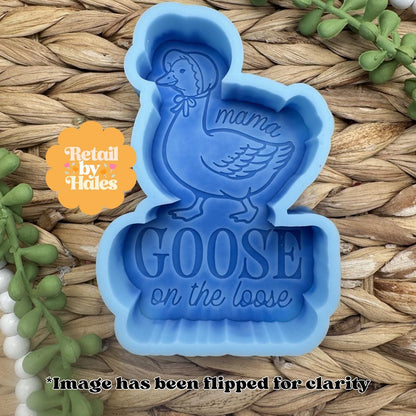 Mama Goose on the Loose Freshie Mold, mom freshie molds, mama goose soap mold, mother's day freshie molds, animal freshie mold