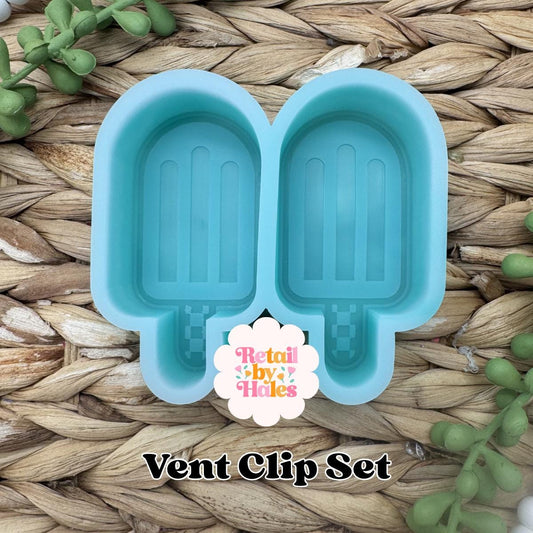 Popsicle Vent Clip Freshie Mold, Summer Freshie Molds, Flower Silicone Mold, Beach Freshie Molds, Summer Designs for Freshies