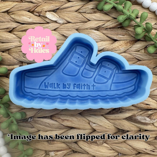 Jerusalem Cruisers freshie mold, Walk by Faith Freshie mold, christian silicone mold, sandal soap mold, Jesus freshie mold, christian molds