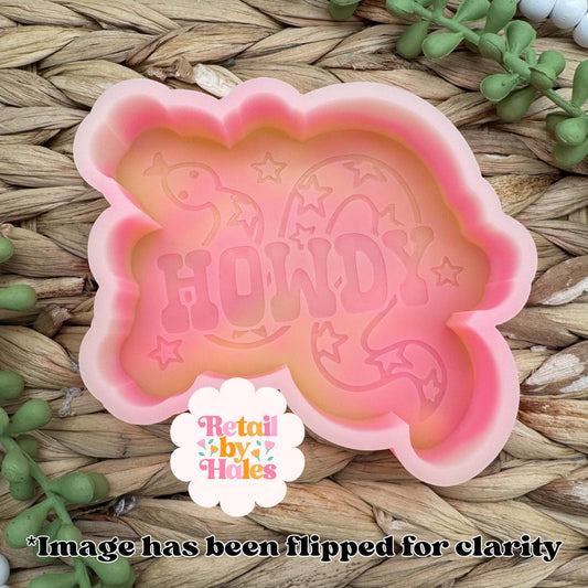 Howdy Snake Freshie Mold, Western Freshie Molds, Cowboy Summer Freshie Molds, Cowgirl Freshie Molds, Western Soap Mold, Vent Clip Full size