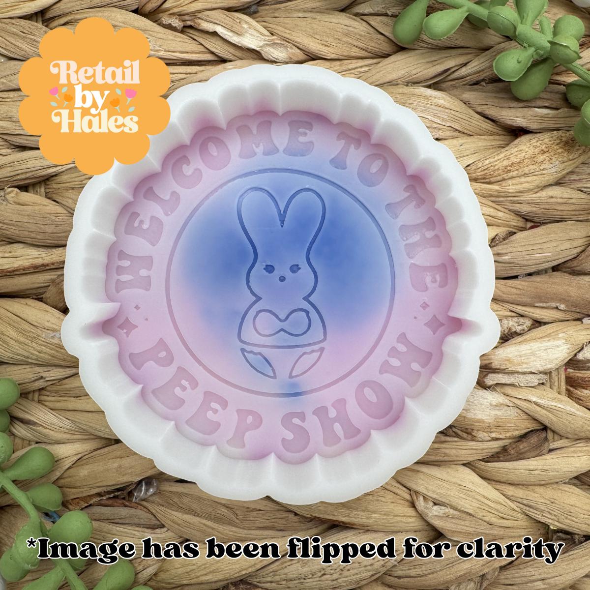 Peep Show Freshie Mold for easter, car freshie design oven safe silicone mold for resin easter mold for bath bomb, adult easter freshie mold
