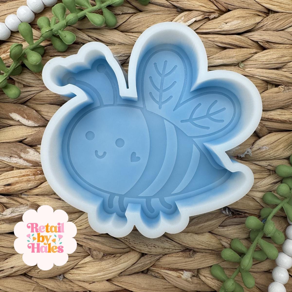 Bee freshie Mold, Summer freshie molds, flower mold, cute freshie molds, checkerboard flower freshie molds, wax melt mold