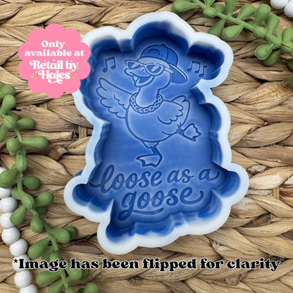 Loose as a Goose Freshie Mold, Dancing Goose Freshie Molds, Year Round Freshie Mold, Silicone Mold for Soap, Wax Melt Freshie Mold