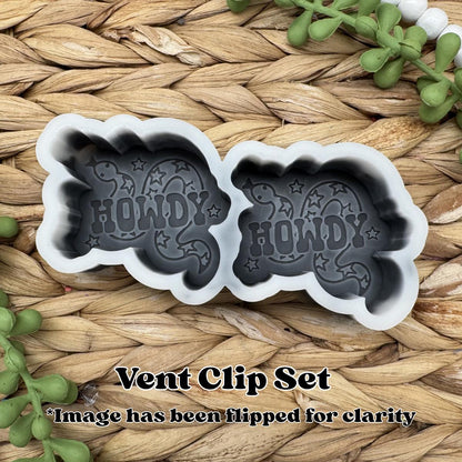 Howdy Snake Vent Clip Freshie Mold, Western Freshie Molds, Cowboy Summer Freshie Molds, Cowgirl Freshie Molds, Western Soap Mold