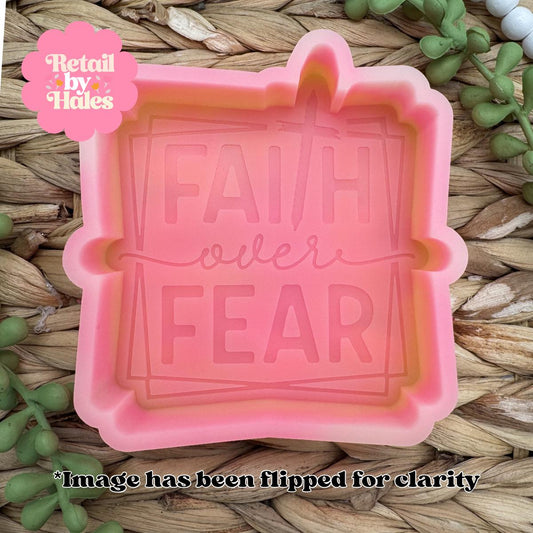 Faith over Fear freshie mold, Walk by Faith Freshie mold, christian silicone mold, faith soap mold, Jesus freshie mold, christian molds