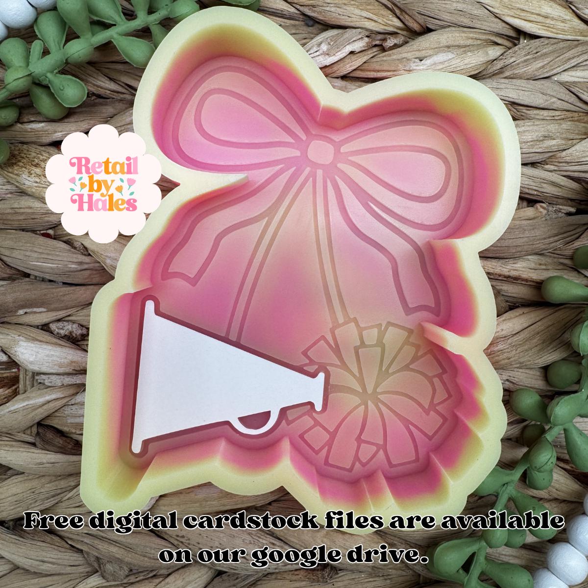 Cheer Cherry Freshie Mold, Sport Freshie Mold, High School Silicone Mold, cheerleader freshie mold, cheer squad team freshies, cheer mold