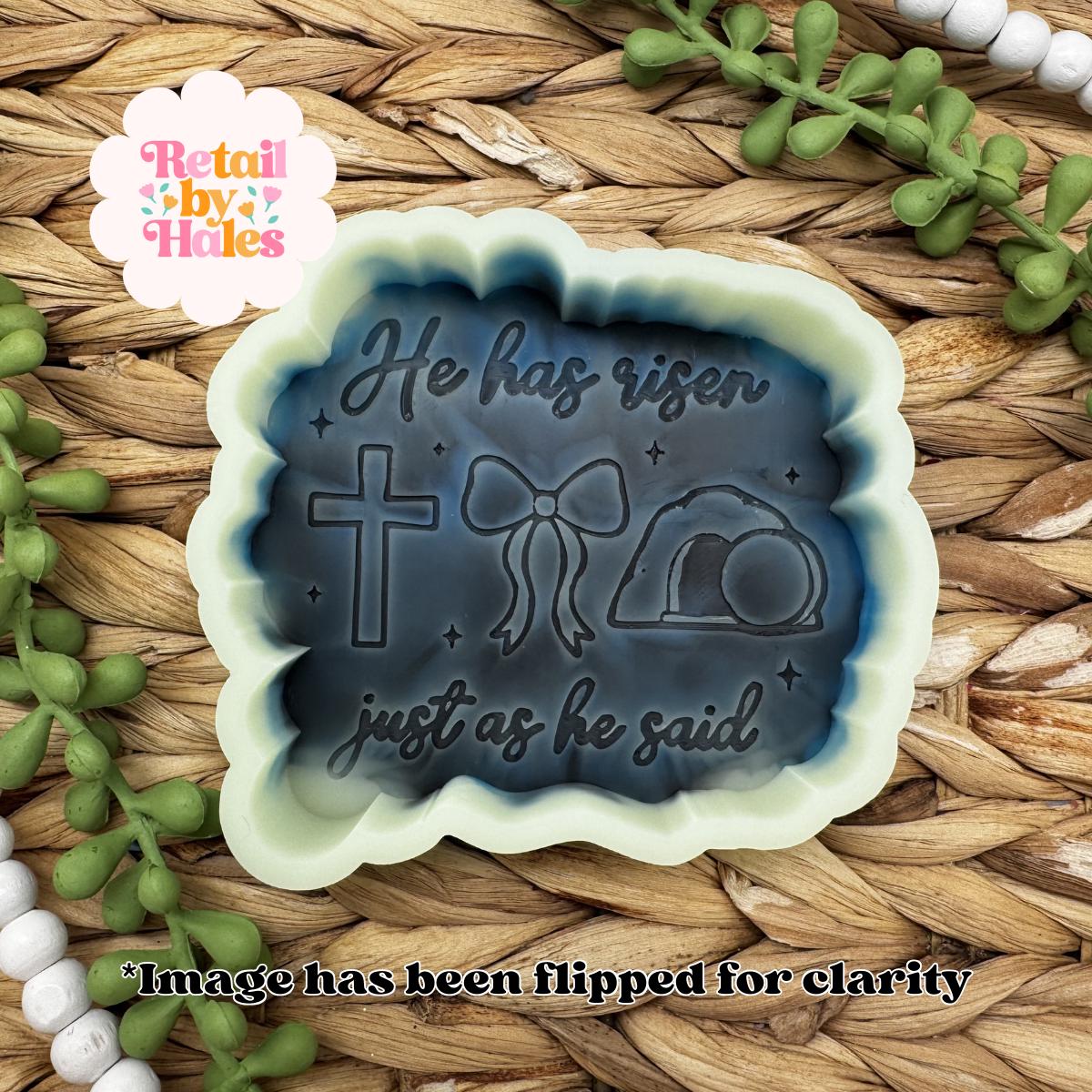 He Has Risen Just As He Said Freshie Mold for easter, tomb freshie mold, atonement freshie mold, easter freshie mold, easter soap mold