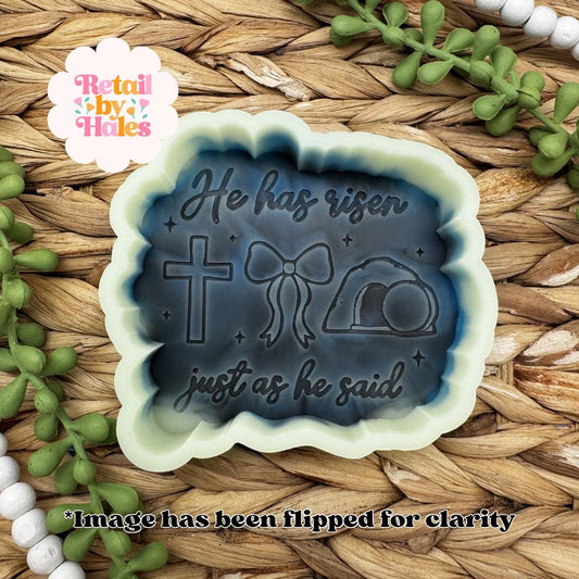He Has Risen Just As He Said Freshie Mold for easter, tomb freshie mold, atonement freshie mold, easter freshie mold, easter soap mold