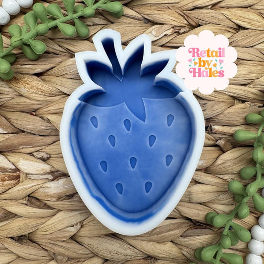 Strawberry Freshie Mold, valentine's day freshie mold, soap mold for summer, spring silicone mold, strawberry freshie mold, fruit