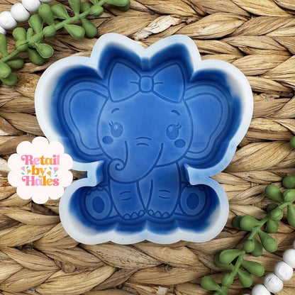 Elephant Freshie Mold, Animal Freshie Mold for animal lovers, elephant bath bomb mold, for wax melts, elephant soap mold, freshie supplies