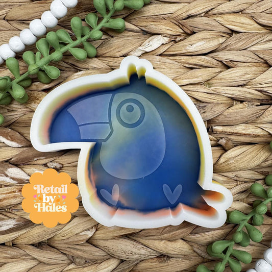 Toucan Freshie Mold, Animal Freshie Mold for animal lovers, Toucan bath bomb mold, for wax melts, Toucan soap mold, Simple Freshie molds