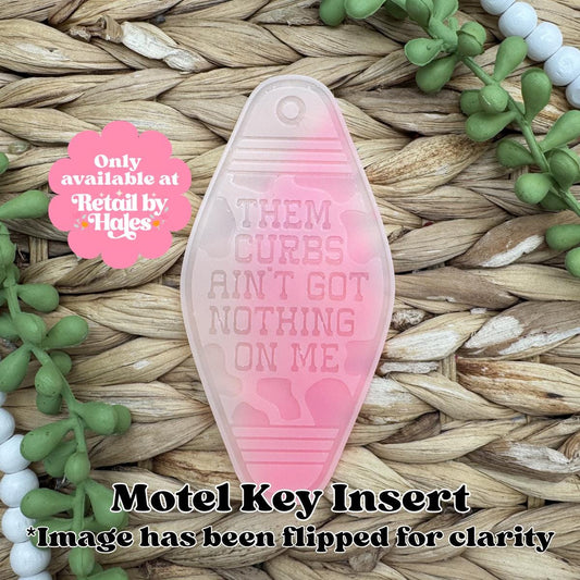 Them Curbs Aint Got Nothing on Me Motel Key Inserts Freshie Mold, for adult car freshie designs oven safe silicone mold for resin funny mold