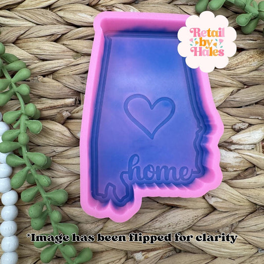 Alabama Freshie Mold, Home State Freshie Molds, USA Freshie Molds, Beginner Aroma Bead Molds, Alabama State Freshie Mold