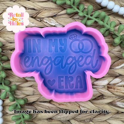In My Engaged Era Freshie Mold, freshie making supplies, bridesmaid wedding freshie mold, ring freshie mold, bride freshie mold, diamond