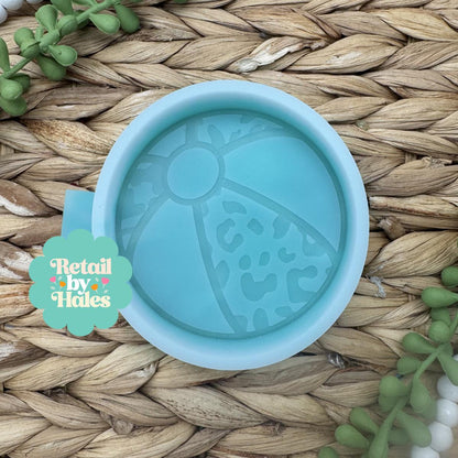 Leopard Print Beach Ball Mold, Summer Freshie Molds, Sun Freshie Mold, Beach Silicone Mold, Easy Cardstock Molds for Beginner, Popular Molds