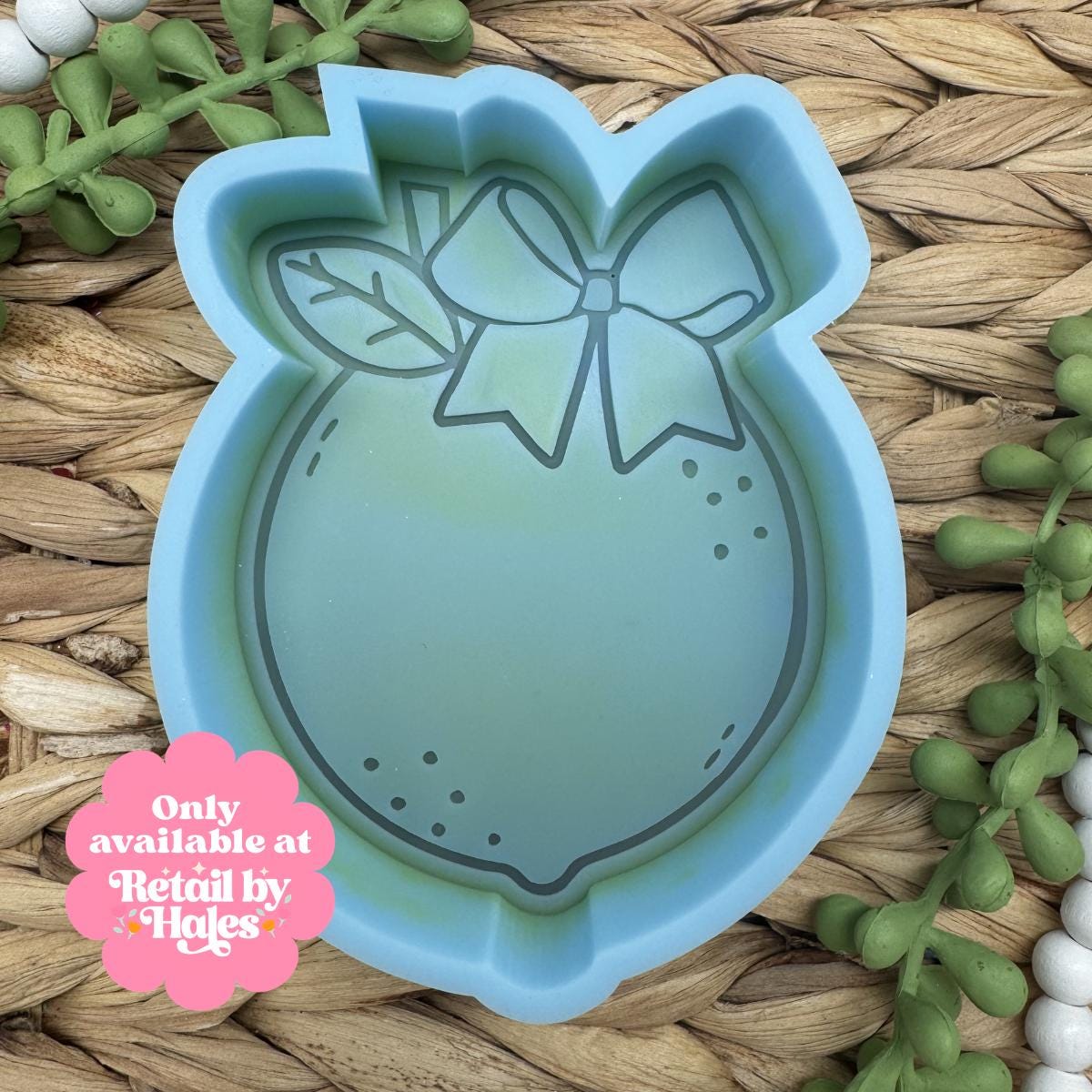 Lemon with Bow Freshie Mold, Lime Silicone Molds, Beginner Freshie Molds, Bestselling freshie molds, citrus freshie molds, summer freshies