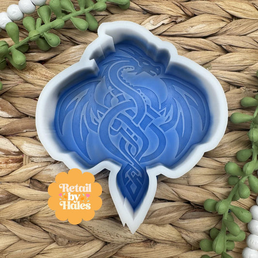 Celtic Dragon Freshie Mold, dude aroma bead molds, freshie making supplies, guy freshie molds, masculine freshie molds, fantasy freshie