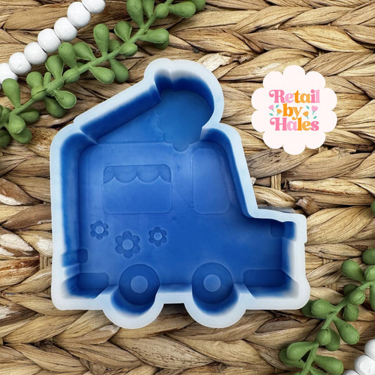 Ice Cream Truck Freshie Mold, summer freshie mold, ice cream soap mold, ice cream wax melt mold, cardstock freshie mold, ice cream freshie