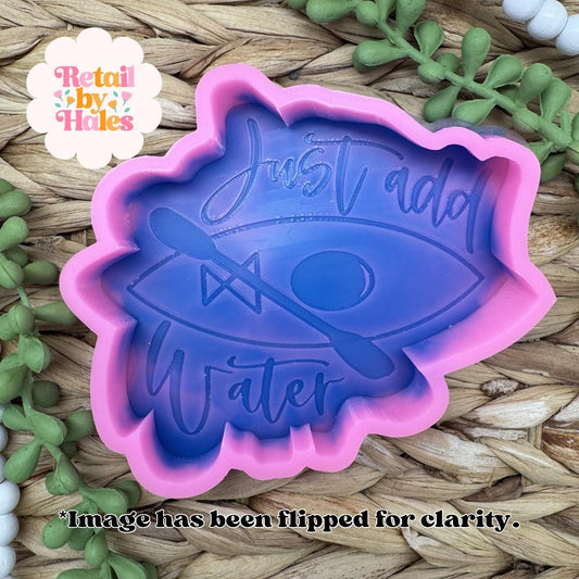 Canoeing Freshie Mold, kayak car freshie design oven safe silicone mold for wax melt mold lake silicone mold, boating freshie mold