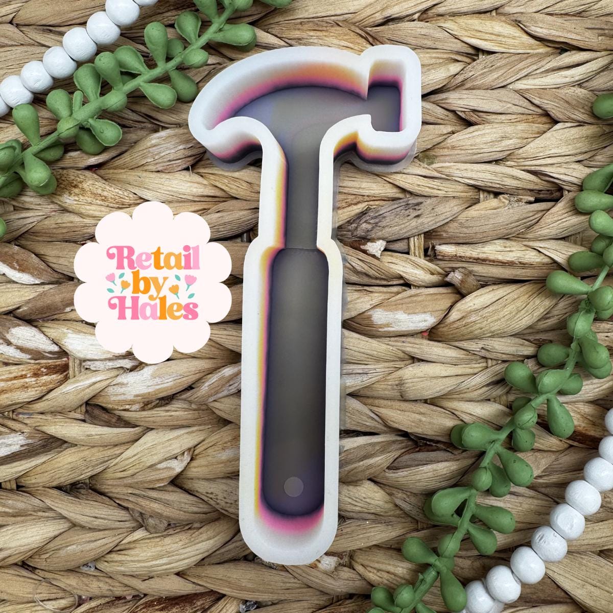 Hammer Freshie mold, guy freshie molds, construction freshie mold, handyman freshie mold, tool freshie molds, dad freshie mold, father's day