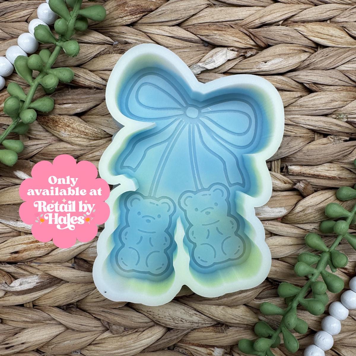 Gummy Bear Cherry Freshie Mold, candy freshie mold, candy shop freshie mold, gummy bear soap mold, gummy bear wax mold, simple freshie mold