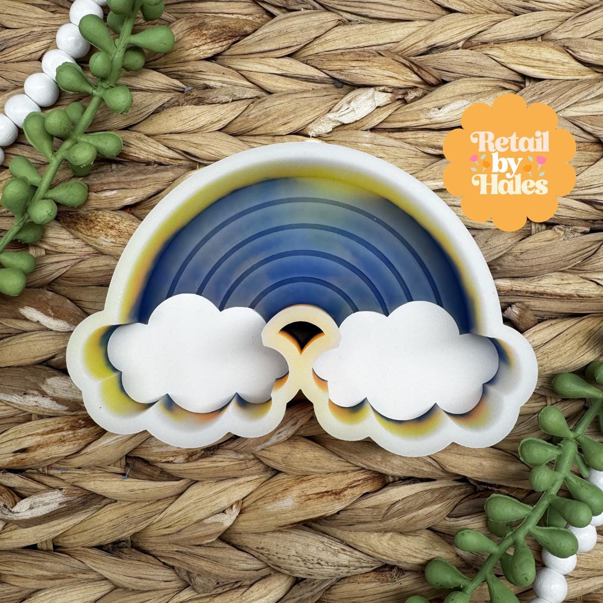 Rainbow Freshie Mold, spring freshie mold, summer freshie mold, simple freshie mold, colorful freshie mold, baby shower freshie mold