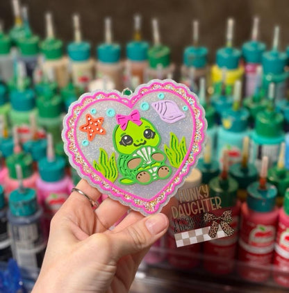Turtle Heart Freshie Mold, Summer Freshie Molds, Animal Freshie Molds, Ocean Freshie Mold, Beach Freshie Mold, Swimming Freshie