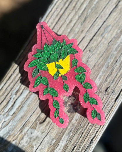 Hanging Plant Freshie Mold, freshie making supplies, plant freshie molds, desert silicone mold, succulent freshie design, high quality molds