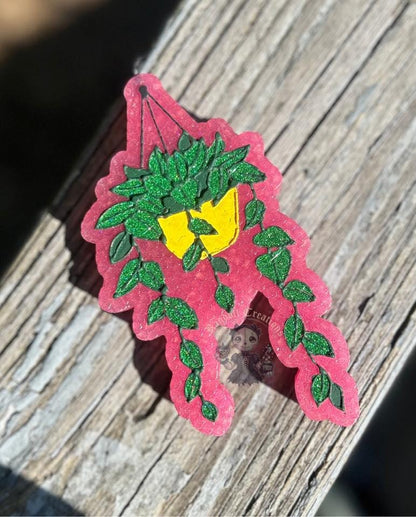 Hanging Plant Freshie Mold, freshie making supplies, plant freshie molds, desert silicone mold, succulent freshie design, high quality molds
