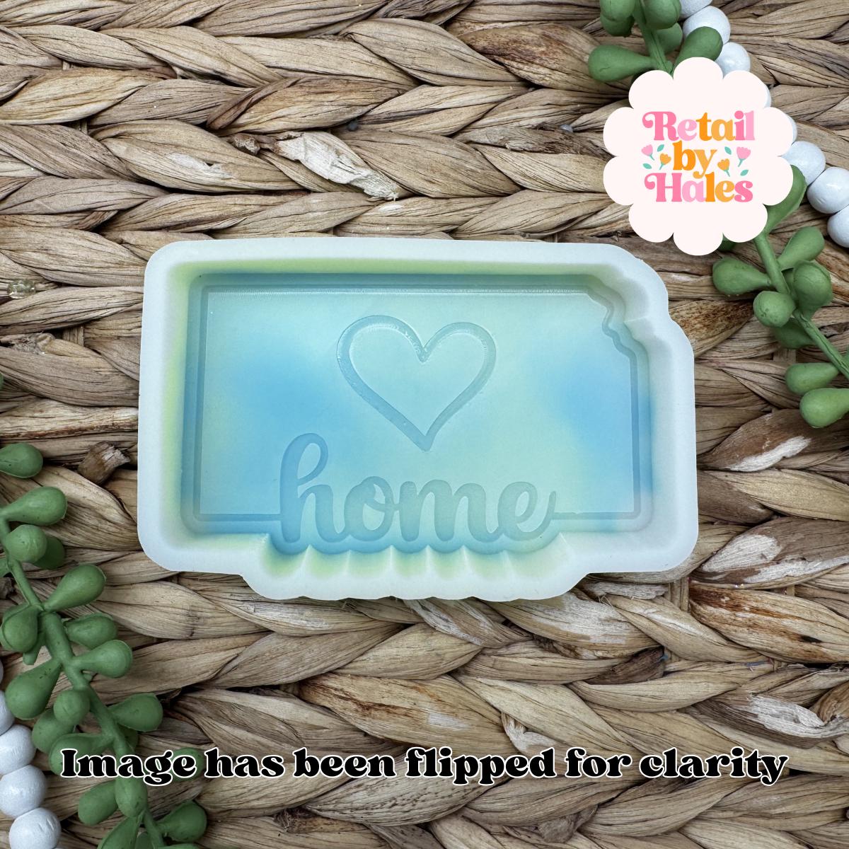 Kansas Freshie Mold, Home State Freshie Molds, USA Freshie Molds, Beginner Aroma Bead Molds, Kansas State Freshie Mold