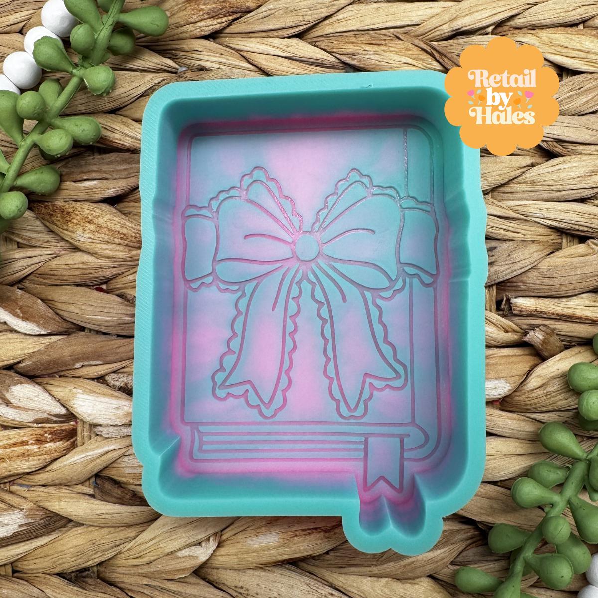 Book with Bow Freshie Mold, Book lover freshie mold, Cozy Book Molds, Book Freshie Mold, Reading Silicone Mold, Teacher Mold, Librarian