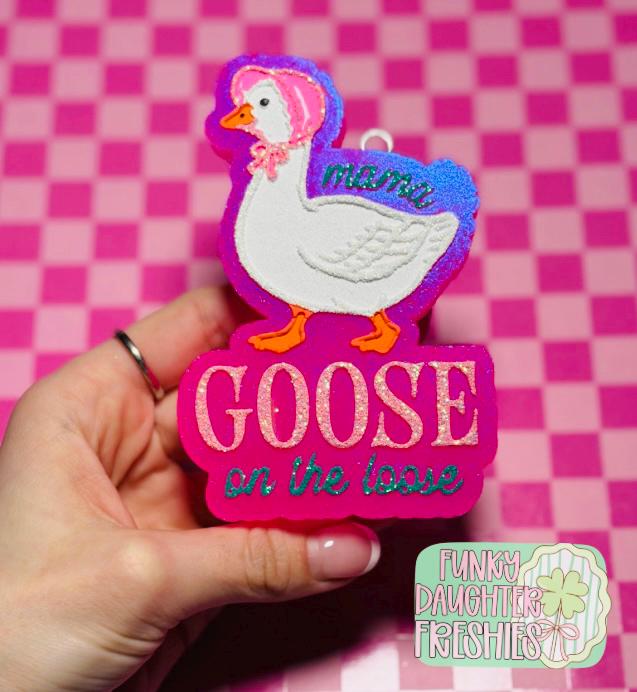 Mama Goose on the Loose Freshie Mold, mom freshie molds, mama goose soap mold, mother's day freshie molds, animal freshie mold