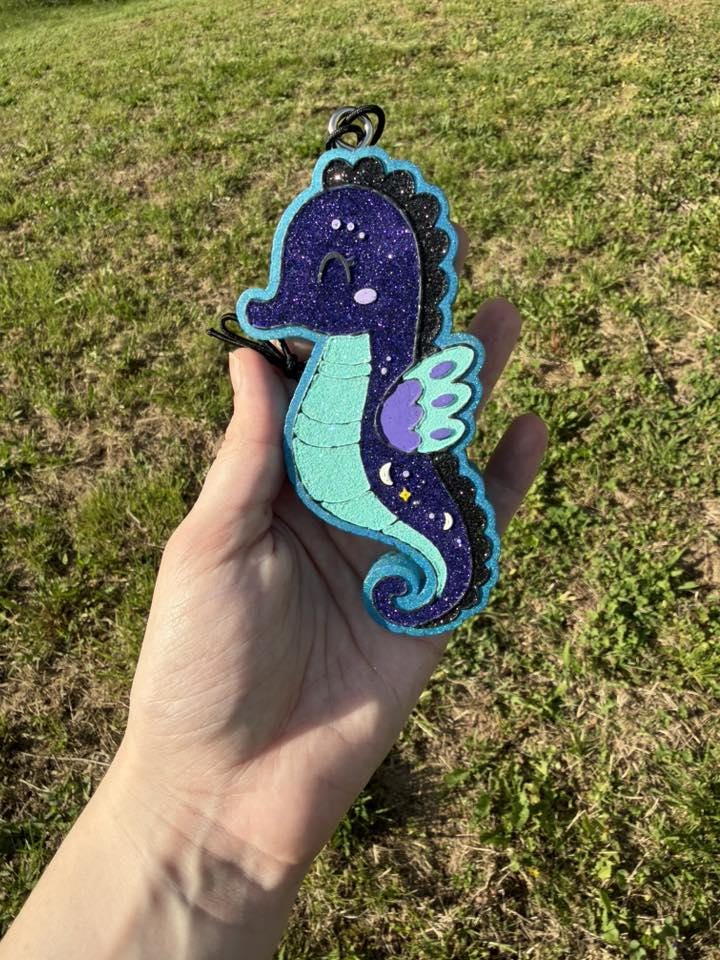 Seahorse Freshie Mold, Animal Silicone Molds, for pet store wax melt mold, seahorse soap mold, freshie supplies for beginners