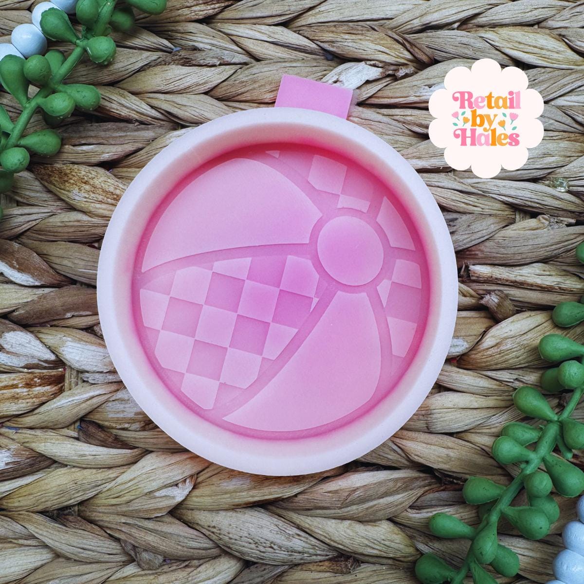 Checkerboard Beach Ball Mold, Summer Freshie Molds, Sun Freshie Mold, Beach Silicone Mold, Easy Cardstock Molds for Beginners, Popular Molds