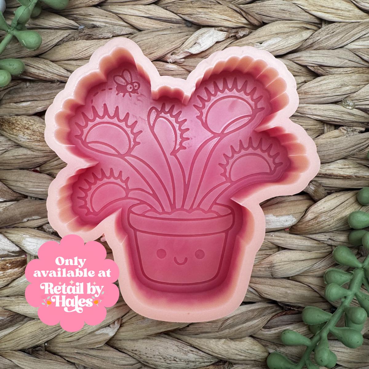 Venus Fly Trap Plant Freshie Mold, plant mama freshie, plant freshie molds, tropical plant silicone mold, succulent freshie design,