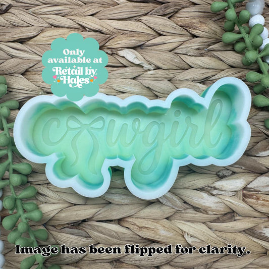 Cowgirl Freshie Mold, Western Freshie Molds, cowgirl with bow Silicone Mold, Cowgirl soap Mold, cowgirl wax mold, western soap mold