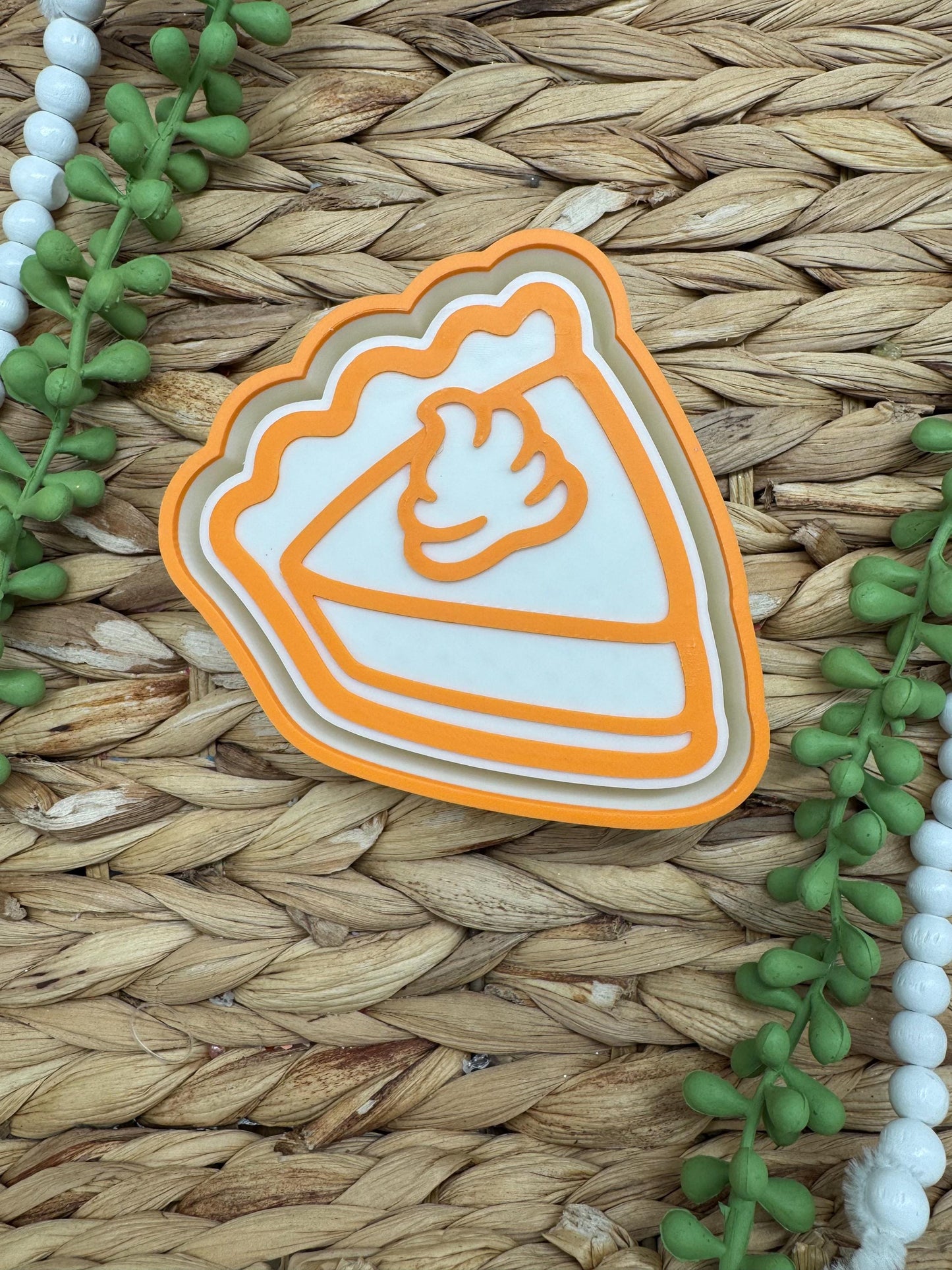 Pumpkin Pie Slice Freshie Mold, Freshie Mold, Fall Freshie Mold, Silicone Mold, cozy freshie molds, cute fall mold, Pumpkin Pie Mold