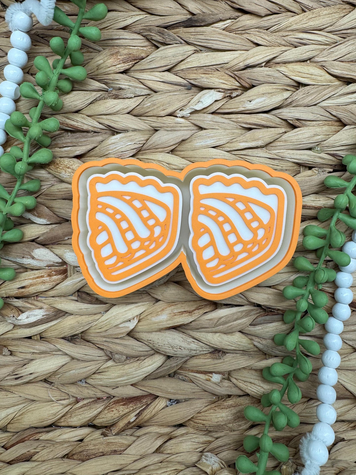 Cherry Pie Vent Clip Freshie Mold, Freshie Mold, Fall Freshie Mold, wax melt mold, cozy freshie molds, cute fall mold, Pumpkin Pie Mold