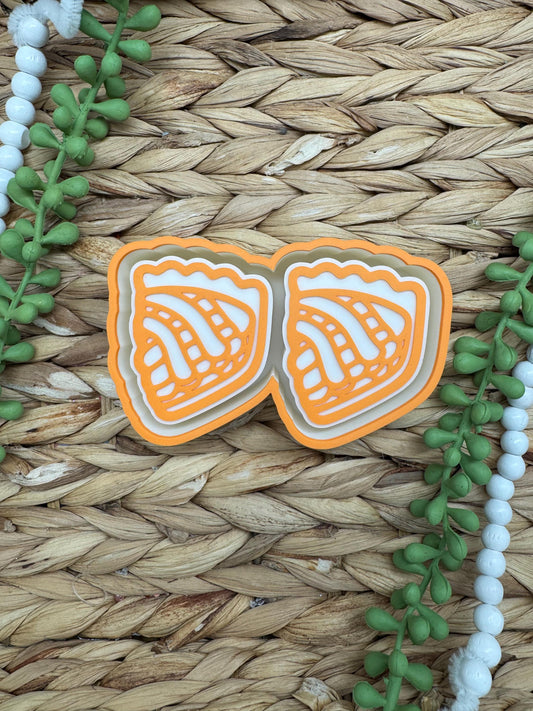 Cherry Pie Vent Clip Freshie Mold, Freshie Mold, Fall Freshie Mold, wax melt mold, cozy freshie molds, cute fall mold, Pumpkin Pie Mold