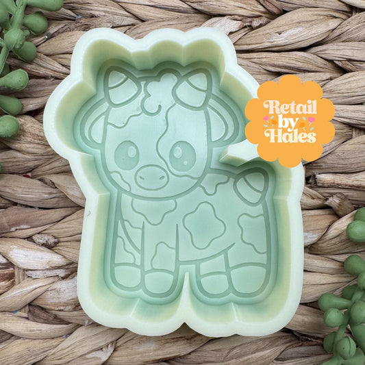 Candy Corn Cow Freshie Mold, western freshie molds, halloween freshie mold, fall freshie mold, food freshie mold, halloween cow mold
