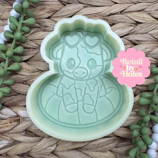 Floaty Cow Freshie Mold, western freshie molds, pool cow freshie, summer cow freshie mold, floatie freshie molds, swimming cow freshie mold