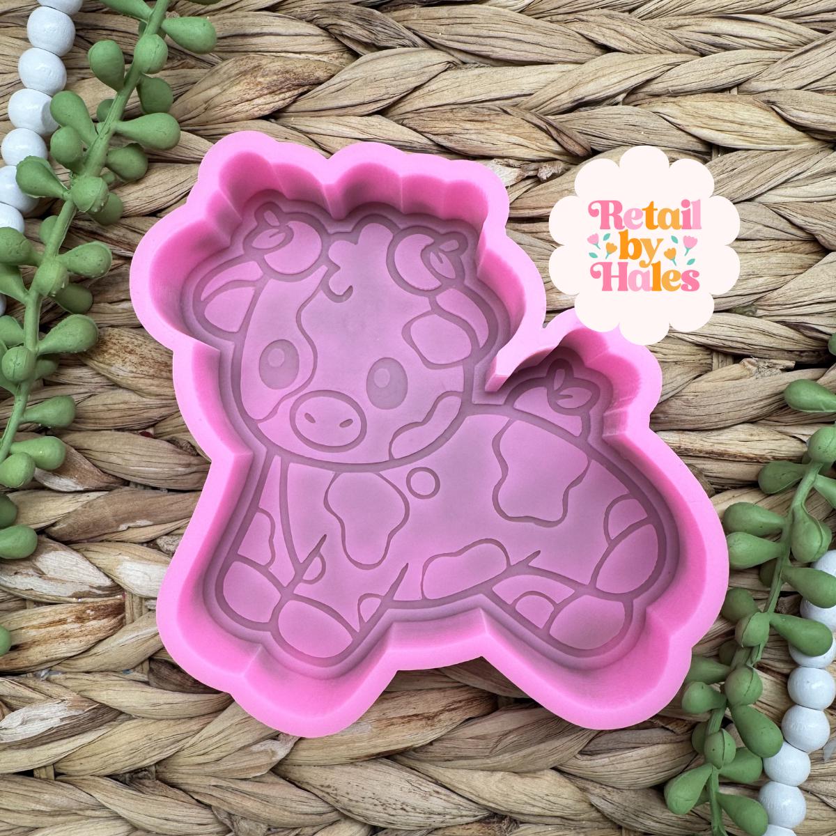 Orange Cow Freshie Mold, Apple cow freshie mold, western freshie molds, orange freshie mold, fruit freshie mold, teacher freshie mold
